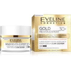 Eveline Gold Revita Expert 30+ Vyhlazující denní a noční krém-sérum 50 ml