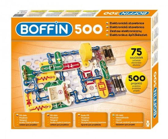 Boffin Stavebnice 500 elektronická 500 projektů na baterie