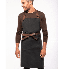 Kariban Zástěra pro muže EXCLUSIVE - Pětihvězdičkový kuchař Barva: Černošedá