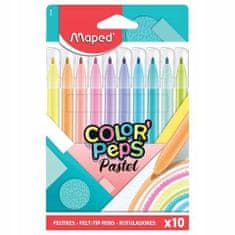 Maped fixy na fixy Mazaki Colorpeps pastel 10