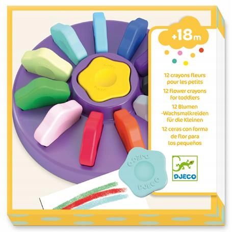 Djeco Crayons Crayons FLOWERS 12 kusů