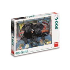 Dino Toys Puzzle 500 Štěňata v kufru