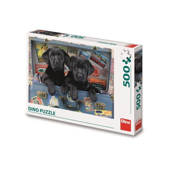 Dino Toys Puzzle 500 Štěňata v kufru
