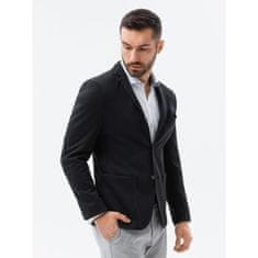 OMBRE Pánské elegantní sako JADEN černé MDN4341 XL