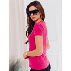 Edoti Dámské tričko jednobarevné PEONY růžové MDN17402 L