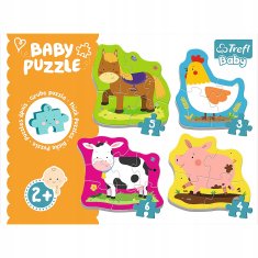 Trefl Baby Classic Puzzle Zvířátka na venkově