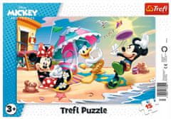 Trefl Puzzle 15 el. Zábava na pláži Mickey Mouse