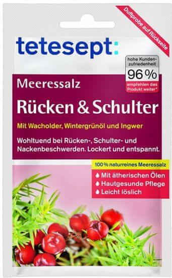 TETESEPT Tetesept, Koupelová sůl na záda a paže, 80g