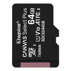 Kingston Paměťová karta Canvas Select Plus microSDXC 64GB