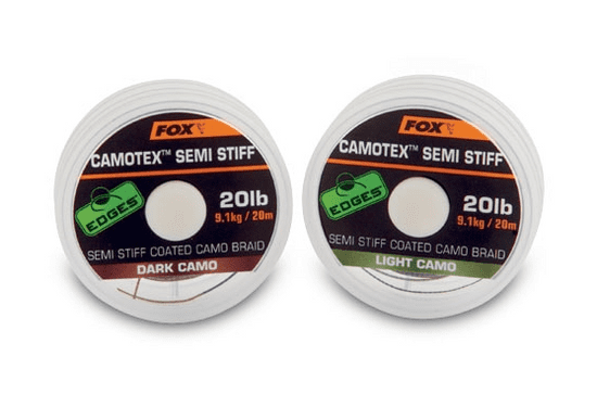 Fox Camotex Dark Semi Stiff 15lb - 20m