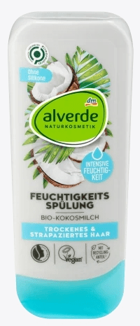 DM Alverde, Hydratační kondicionér, kokosové mléko, 200 ml