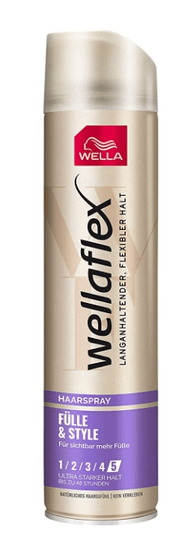 Wella Wellaflex, Lak na vlasy Fulle & Style, 250 ml