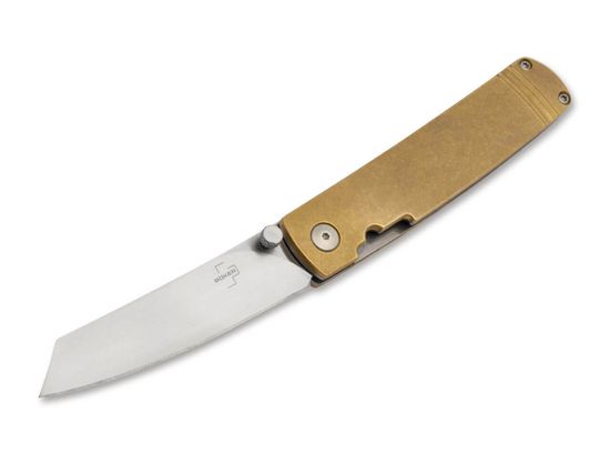 Böker Plus 01BO328 Tenshi Brass džetlumenský nůž 6,8 cm mosaz