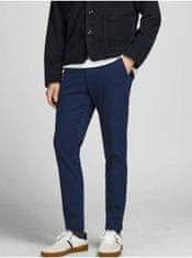 Jack&Jones Tmavě modré slim fit kalhoty Jack & Jones Stollie 29/32