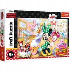 Trefl Puzzle 100 ele Minnie v salonu krásy