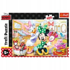 Trefl Puzzle 100 ele Minnie v salonu krásy