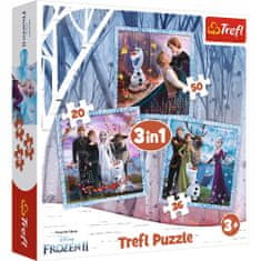 Trefl Puzzle 3v1 Frozen magic story