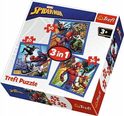 Trefl Puzzle 3v1 Spiderman Spider Force