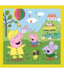 Trefl Puzzle 3v1 Peppa Pig Happy Day