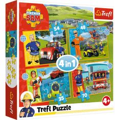 Trefl Puzzle 4v1 Statečný hasič Sam