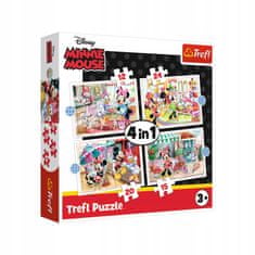 Trefl Puzzle 4v1 Disney Minnie s přáteli