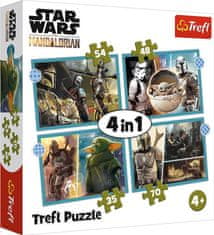 Trefl Puzzle 4 v 1 Mandalorian Star Wars