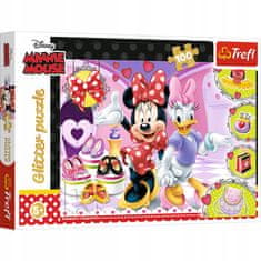 Trefl Puzzle Glitter Mickey Minnie Mouse 100ks