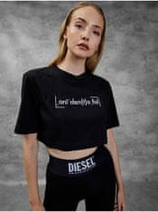 Diesel Černé dámské cropped tričko Diesel XS
