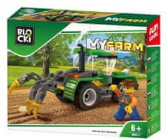 Blocki Traktor MyFarm s pluhem 85 prvků