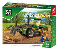 Blocki Traktor MyFarm s pluhem 85 prvků