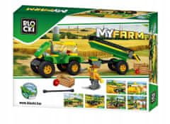 Blocki  MyFarm Tractor s přívěsem