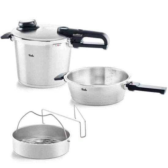 Fissler Tlakový hrnec Vitavit Premium 6l a 2,5l tlaková pánev