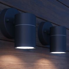 Greatstore Venkovní LED nástěnná svítidla 2 ks nerez spodní osvětlení