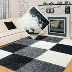 eoshop Kusový koberec Life Shaggy 1501 black (Varianta: 80 x 250 cm)