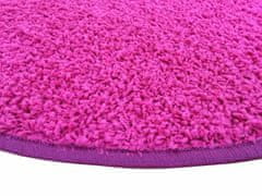 eoshop Kusový koberec Color shaggy růžový (Varianta: 67 cm kulatý)