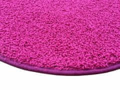 eoshop Kusový koberec Color shaggy růžový (Varianta: 67 cm kulatý)