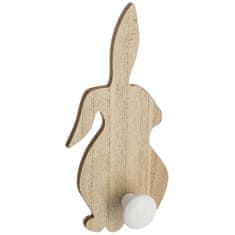 Atmosphera Dětský dřevěný věšák králík 14 x 30 cm | 3 vzory Vzor: Jedno ucho nahoru