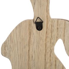 Atmosphera Dětský dřevěný věšák králík 14 x 30 cm | 3 vzory Vzor: Jedno ucho nahoru