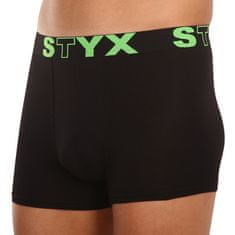 Styx Pánské boxerky sportovní guma černé (G962) - velikost M