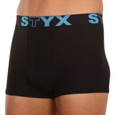 Styx Pánské boxerky sportovní guma černé (G961) - velikost S