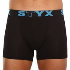 Styx Pánské boxerky long sportovní guma černé (U961) - velikost S