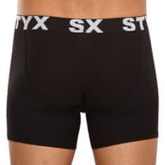 Styx Pánské boxerky long sportovní guma černé (U960) - velikost M