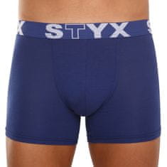 Styx Pánské boxerky long sportovní guma tmavě modré (U968) - velikost L