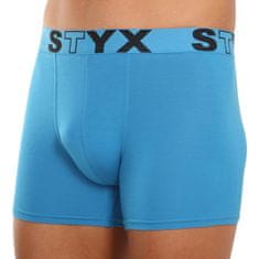 Styx Pánské boxerky long sportovní guma světle modré (U969) - velikost L