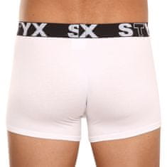 Styx Pánské boxerky sportovní guma bílé (G1061) - velikost XL