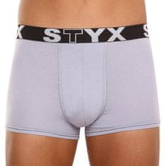 Styx Pánské boxerky sportovní guma světle šedé (G1062) - velikost S