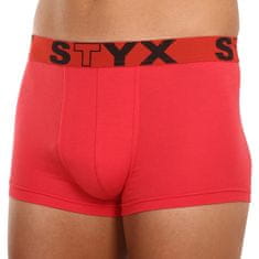 Styx Pánské boxerky sportovní guma červené (G1064) - velikost L
