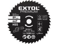 Extol Premium Kotouč pilový (8893022E) HSS,Ř89x1x10mm, 44T