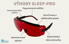 UVtech SLEEP-PRO červené brýle proti modrému a zelenému světlu