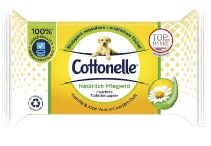 Cottonelle Cottonelle, Natürlich Pflegend, vlhčené ubrousky, 42 ks